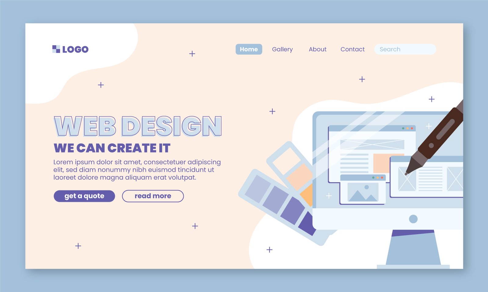 Web design concept
